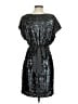 Aidan Mattox 100% Polyester Silver Cocktail Dress Size 4 - photo 2