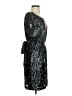Aidan Mattox 100% Polyester Silver Cocktail Dress Size 4 - photo 4