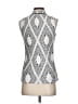 DKNY 100% Polyester Silver Sleeveless Blouse Size XS - photo 2