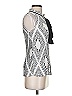 DKNY 100% Polyester Silver Sleeveless Blouse Size XS - photo 4