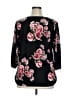 Gemstone Black 3/4 Sleeve Blouse Size 1X - photo 2