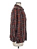 Max Studio 100% Rayon Plaid Brown Long Sleeve Button-Down Shirt Size M (estimated) - photo 4