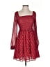 Avec Les Filles 100% Polyester Hearts Red Cocktail Dress Size S - photo 1