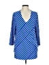 Chico's Blue 3/4 Sleeve Blouse Size Lg (2) - photo 1