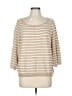 MICHAEL Michael Kors Tan 3/4 Sleeve Top Size L - photo 1