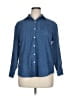 Unbranded Blue Long Sleeve Button-Down Shirt Size XL - photo 1