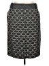 'S Max Mara 100% Wool Chevron-herringbone Gray Wool Skirt Size 14 - photo 2