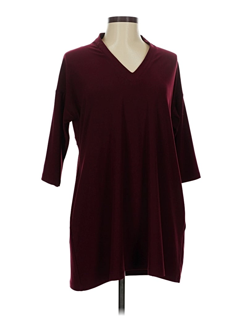 Pre-owned Sympli Casual Dress In Burgundy