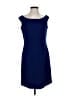 St. John Solid Blue Casual Dress Size 2 - photo 1