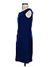 St. John Solid Blue Casual Dress Size 2 - photo 5
