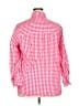 Unbranded Checkered-gingham Pink 3/4 Sleeve Blouse Size 3X - photo 2
