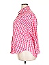 Unbranded Checkered-gingham Pink 3/4 Sleeve Blouse Size 3X - photo 5