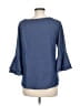 Naif Blue 3/4 Sleeve Blouse Size M - photo 2