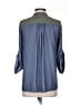 Elizabeth and James 100% Polyester Blue 3/4 Sleeve Blouse Size XS - photo 2
