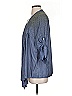 Elizabeth and James 100% Polyester Blue 3/4 Sleeve Blouse Size XS - photo 5
