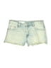 Zara Green Denim Shorts Size 6 - photo 1