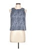 MICHAEL Michael Kors Blue Sleeveless Blouse Size L - photo 1