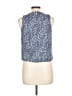 MICHAEL Michael Kors Blue Sleeveless Blouse Size L - photo 2