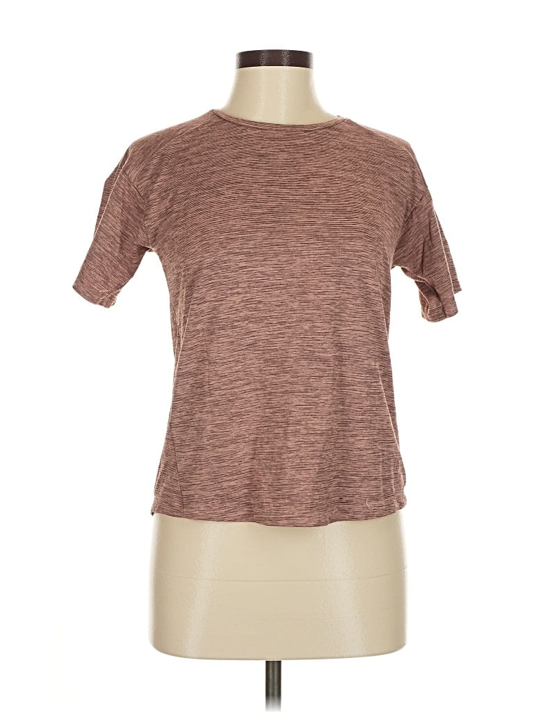 Pre-owned Rei Co Op Short Sleeve T-shirt In Brown