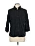 Target 100% Cotton Tweed Black 3/4 Sleeve Button-Down Shirt Size M - photo 1