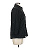 Target 100% Cotton Tweed Black 3/4 Sleeve Button-Down Shirt Size M - photo 4