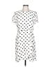 1.State 100% Polyester Polka Dots White Casual Dress Size 12 - photo 1