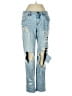 Bullhead 100% Cotton Hearts Blue Jeans Size 26 waist - photo 1