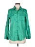 Chico's Green Long Sleeve Button-Down Shirt Size Med (1) - photo 1