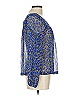 Mimi Chica 100% Polyester Blue Long Sleeve Blouse Size L - photo 4