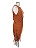 BTFBM Solid Brown Casual Dress Size L - photo 4