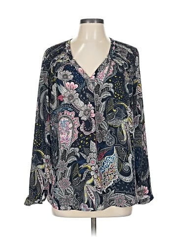 Black Rainn Long Sleeve Blouse (view 1)