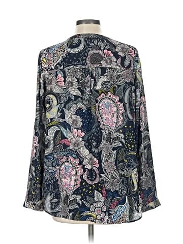 Black Rainn Long Sleeve Blouse (view 2)
