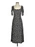 Connected Apparel Polka Dots Black Casual Dress Size 4 - photo 1
