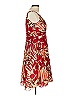Evan Picone 100% Cotton Tropical Red Cocktail Dress Size 12 (petite) - photo 4