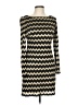 Nine West Chevron-herringbone Black Casual Dress Size 6 - photo 1