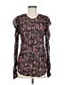 IRO 100% Viscose Black Long Sleeve Blouse Size EU (FR) 40 / US 8 - photo 1
