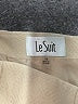 Le Suit 100% Polyester Solid Tan Formal Skirt Size 14 - photo 3