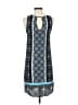 Renee C. 100% Rayon Paisley Blue Casual Dress Size S - photo 2