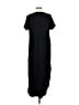 Unbranded Solid Black Casual Dress Size M - photo 2