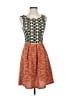 THML Chevron-herringbone Orange Cocktail Dress Size XS - photo 1