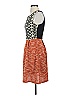 THML Chevron-herringbone Orange Cocktail Dress Size XS - photo 5