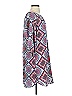 Dina Be 100% Polyester Print Gray Casual Dress Size S - photo 4