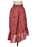 Shein 100% Polyester Hearts Red Casual Skirt Size 2 - photo 1