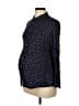Isabella Oliver Polka Dots Black Long Sleeve Blouse Size 10 Maternity (4) - photo 1