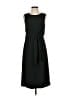 Ann Taylor 100% Polyester Solid Black Casual Dress Size 0 - photo 1