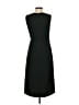 Ann Taylor 100% Polyester Solid Black Casual Dress Size 0 - photo 2