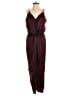 Parker 100% Polyester Solid Burgundy Jumpsuit Size 4 - photo 1