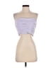 Zara 100% Polyester Purple Tube Top Size S - photo 1