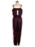 Parker 100% Polyester Solid Burgundy Jumpsuit Size 4 - photo 2