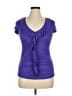 Candie's Purple Short Sleeve Top Size XL - photo 1